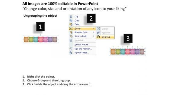 Consistent Way To Represent The Steps Graphs And Charts PowerPoint Slides