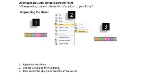 Consistent Way To Represent The Steps Vision Office PowerPoint Templates