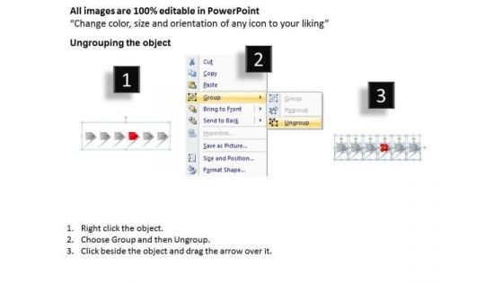 Constant Representation Of 6 Stages Using Arrows Electrical Schematic PowerPoint Slides