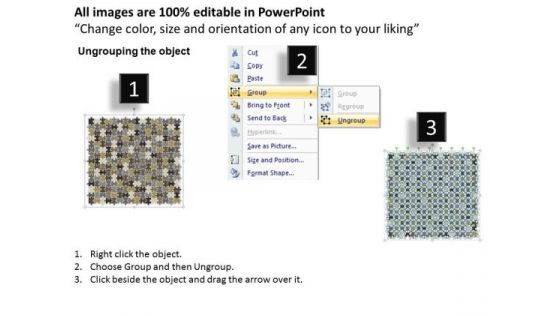 Consulting Diagram 240 Pieces 16x15 Rectangular Jigsaw Puzzle Matrix Strategy Diagram