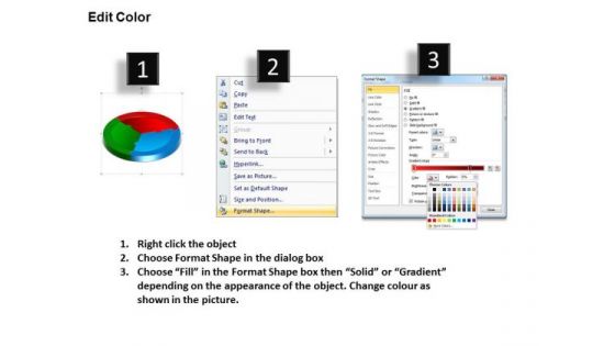 Consulting Diagram 3d Circle Puzzle Diagram 3 Stages Strategy Diagram