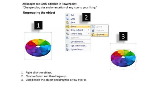 Consulting Diagram 3d Circular Process Cycle Diagram Chart 9 Stages Business Diagram