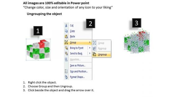 Consulting Diagram 3d Cube Building Cube By Cube Marketing Diagram