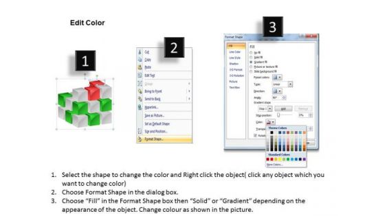 Consulting Diagram 3d Cube Building Cube By Cube Marketing Diagram
