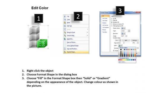 Consulting Diagram 3d Cubes With Numbers Sales Diagram
