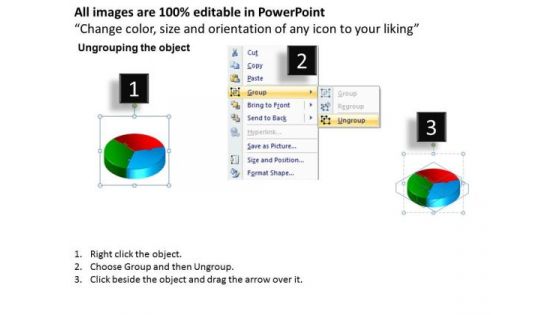 Consulting Diagram 3d Cycle Process Flow Chart 3 Stages Strategy Diagram