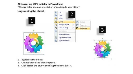 Consulting Diagram 3d Gears Chart 5 Stages 1 Strategy Diagram