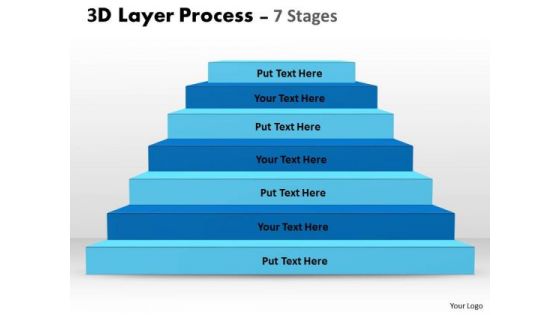 Consulting Diagram 3d Layer Diagram For Business Process Business Diagram