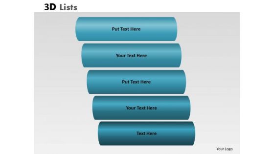 Consulting Diagram 3d List With 5 Stages Strategic Management Consulting Diagram 3d List With 5 Stages Strategic Management
