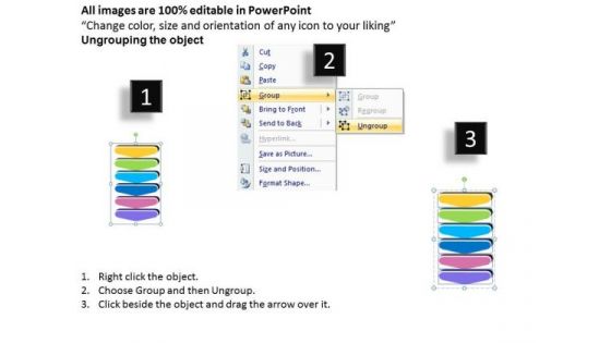 Consulting Diagram 3d Paper Bookmarks 6 Stages Business Diagram