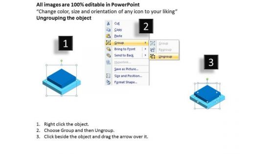 Consulting Diagram 3d Stack Process For Business Sales Diagram