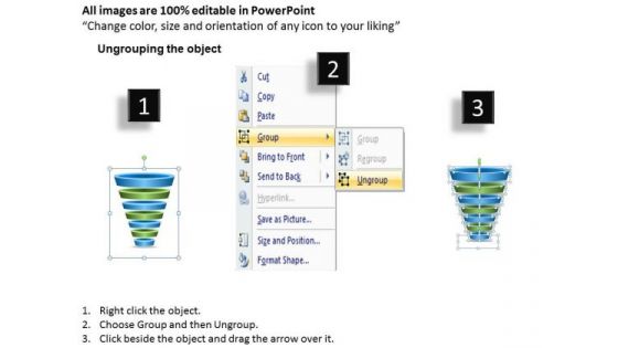 Consulting Diagram 7 Staged Business Funnel Diagram Strategy Diagram