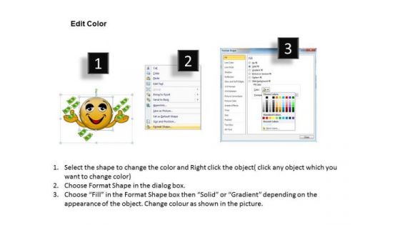 Consulting Diagram Animated Smiley With Happy Emotion Business Diagram
