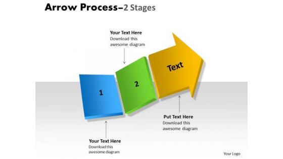 Consulting Diagram Arrow Process 2 Stages Marketing Diagram