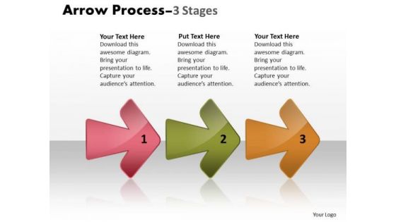 Consulting Diagram Arrow Process 3 Stages 3 Consulting Diagram
