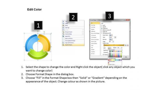 Consulting Diagram Circular Process 3 Stages Strategy Diagram