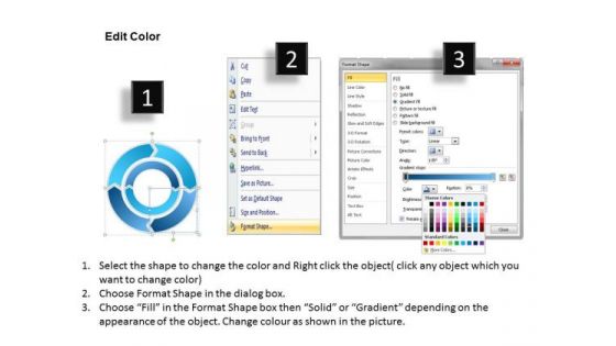 Consulting Diagram Circular Process 4 Stages 5 Sales Diagram