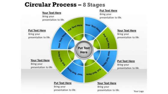 Consulting Diagram Circular Process 8 Stages Strategy Diagram
