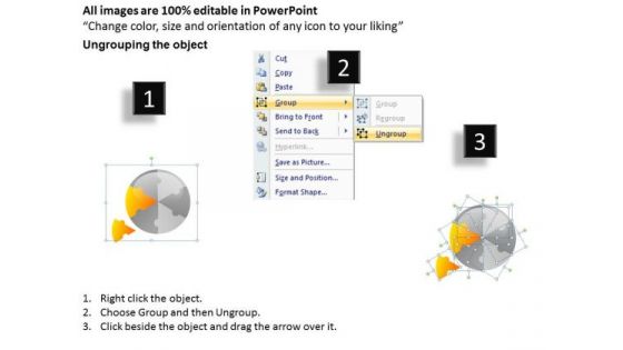 Consulting Diagram Circular Puzzle 6 Pieces Strategy Diagram