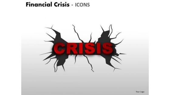 Consulting Diagram Financial Crisis Icons Business Diagram