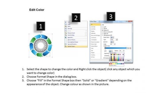 Consulting Diagram Gear Planning Process With Cirular Flow Chart 9 Stages Sales Diagram
