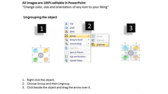 Consulting Diagram Hub And Spoke 4 Stages Business Diagram
