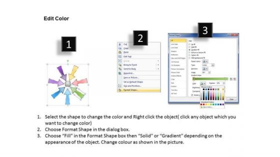 Consulting Diagram Many To One Process 7 Step Marketing Diagram