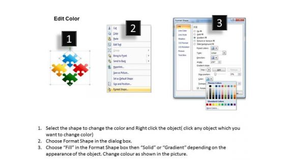 Consulting Diagram Puzzle Pieces Fitting Style 2 Strategy Diagram