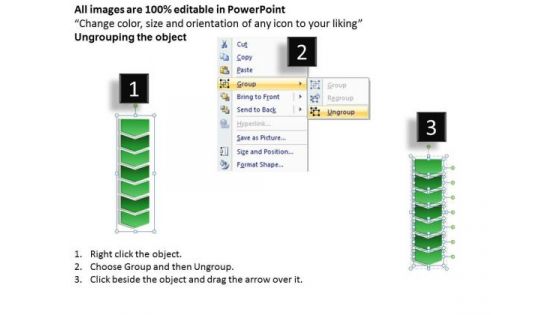 Consulting Diagram Vertical Process With 7 Stages Sales Diagram
