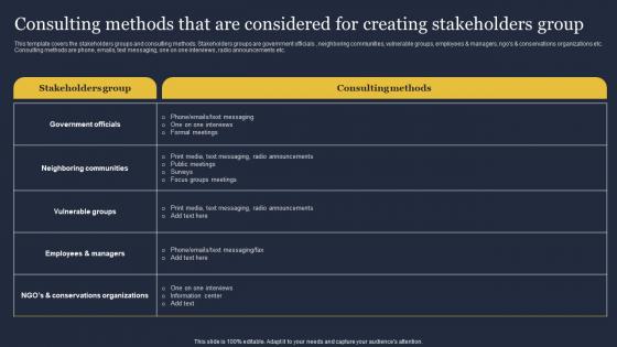 Consulting Methods That Are Considered Creating Critical Incident Communication Brochure Pdf