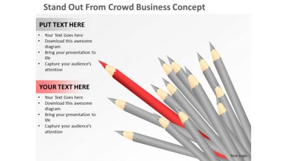 Consulting PowerPoint Template Stand Out From Crowd Business Concept Ppt Templates