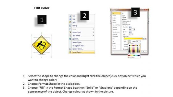 Consulting PowerPoint Template Warning Sign Unintentional Enter Of Hand Ppt Slides