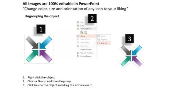 Consulting Slides Arrows Diagram With Abcd Steps Business Presentation