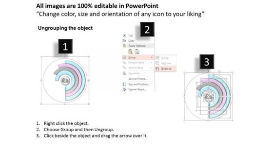 Consulting Slides Circular Process Diagram With 4 Steps Business Presentation