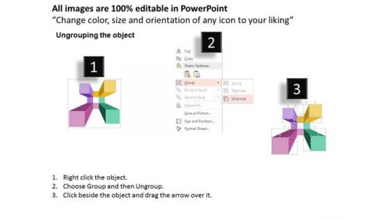 Consulting Slides Colorful Design Of Four Steps Business Presentation