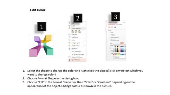 Consulting Slides Colorful Design Of Four Steps Business Presentation