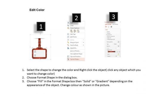 Consulting Slides Id Card Layout With 3 Steps Business Presentation