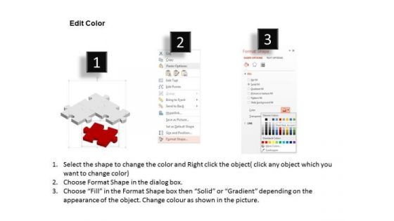 Consulting Slides Layout Of Red Missing Puzzle Business Presentation