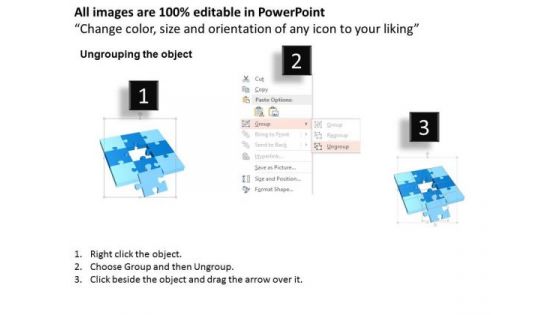 Consulting Slides Puzzle Design With Missing Piece Business Presentation