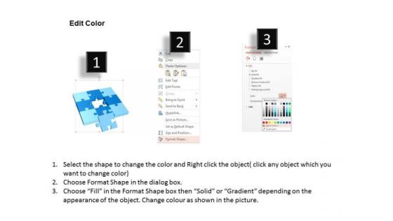 Consulting Slides Puzzle Design With Missing Piece Business Presentation