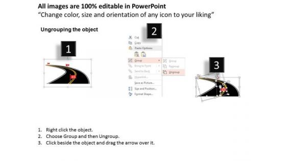 Consulting Slides Road Design With Red Flags Business Presentation