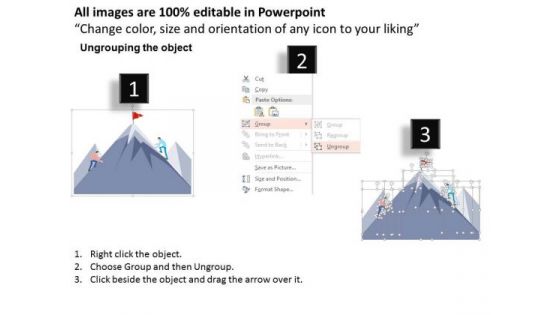 Consulting Slides Two Men Climbing On Mountain Business Presentation
