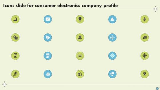 Consumer Electronics Company Profile Ppt Powerpoint Presentation CP CD V