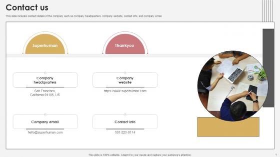 Contact Us Communication Tech Company Pitch Deck PPT PowerPoint