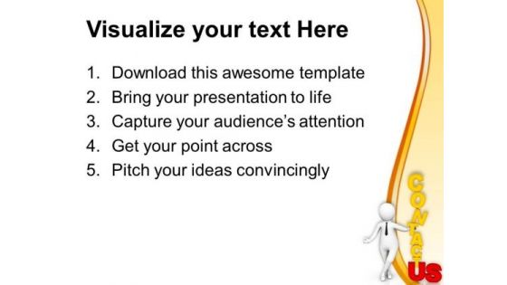 Contact Us For Business Issues PowerPoint Templates Ppt Backgrounds For Slides 0713