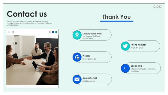 Contact Us Investor Funding Elevator Pitch Deck For Effective Employee Hiring Contact Us Investor Funding Elevator Pitch Deck For Effective Employee Hiring