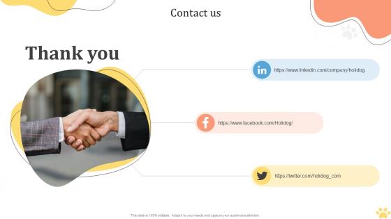 Contact Us Pet Care Solution Provider Investor Funding Elevator Pitch Deck