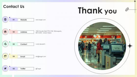 Contact Us Target Store Investor Funding Pitch Deck