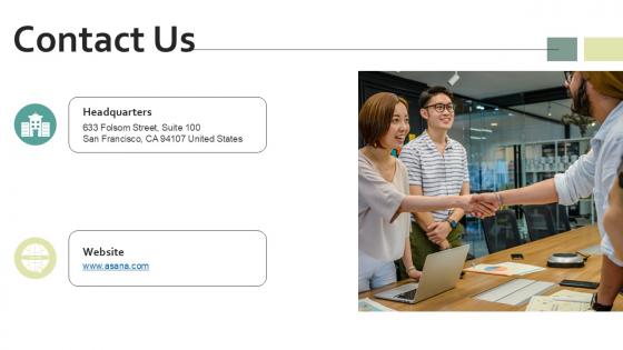 Contact Us Work Management Software Development Organization PPT PowerPoint