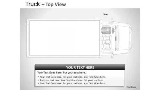 Container Red Truck Top View PowerPoint Slides And Ppt Diagram Templates